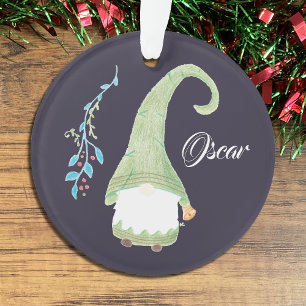 Grüne schwedische Gnome Weihnachtsverzierung Ornament