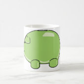 Grüne Schwein-Tasse Kaffeetasse (Mittel)