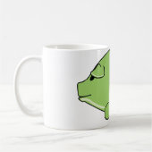 Grüne Schwein-Tasse Kaffeetasse (Links)