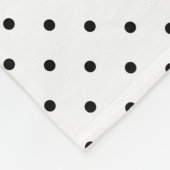 Grüne Schweizer Punkte | Monogram Fleece Blanket (Ecke)