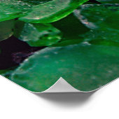 Grüne Seaglass Poster (Ecke)