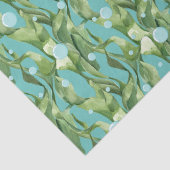 Grüne Seagrass-Blase Escape-Tissue-Papier Seidenpapier (Detail)