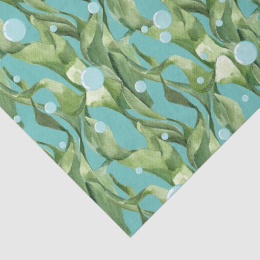 Grüne Seagrass-Blase Escape-Tissue-Papier Seidenpapier (Detail)