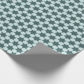 Grüne Sechsecksteine Geschenkpapier (Ecke)
