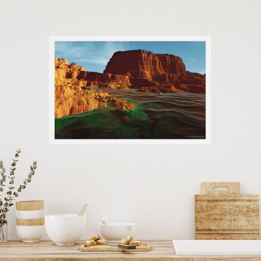 Grüne See Poster (Küche)