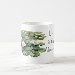 Grüne Seerosen Lotus Blumen Kaffeetasse