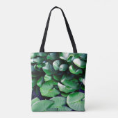 Grüne Seerosen Tasche (Rückseite)