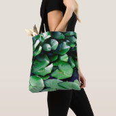 Grüne Seerosen Tasche (Von Nahem)