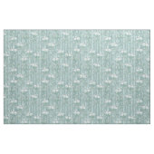 Grüne Seidendrapen und Flamingos-Blume Stoff (Fat Quarter (45,7 x 55,9 cm))