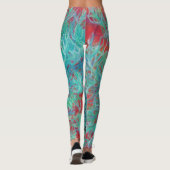Grüne Seite und Roter Sand Leggings (Rückseite)