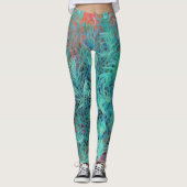 Grüne Seite und Roter Sand Leggings (Vorderseite)