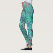 Grüne Seite und Roter Sand Leggings (Links)