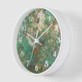 Grüne Serpentine/Chrysocolla Mineral Stone Uhr (Winkel)