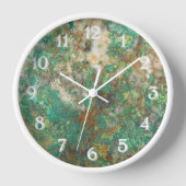 Grüne Serpentine/Chrysocolla Mineral Stone Uhr (Vorderseite)