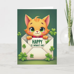 Grüne Shamrock-Happy-Karte Karte