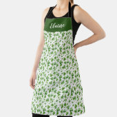 Grüne Shamrock-Küchenschürze, individuelles Gesche Schürze (InSitu)