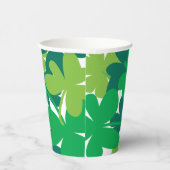 Grüne Shamrock-Papierbecher zum St. Patrick's Day Pappbecher (Rechts)