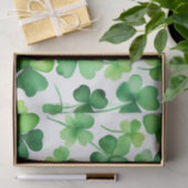 Grüne Shamrocks Seidenpapier (Geschenk)