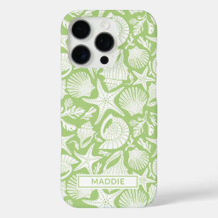 Grüne Shells Personalisiert iPhone 16 Pro Hülle