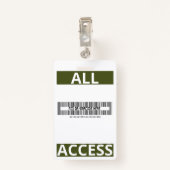 Grüne Sicherheitsgarde kreieren Ihren eigenen Mita Ausweis (Rückseite mit Klammer)