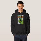 Grüne Signalleuchte - Comic-Abdeckung Hoodie (Vorne ganz)
