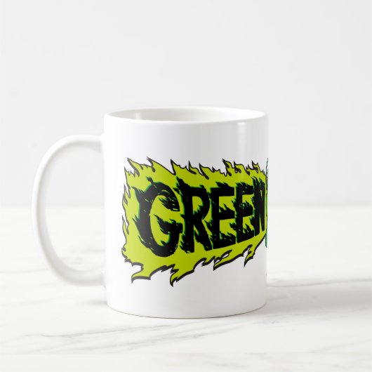 Grüne Signalleuchte (glühende Signalleuchte) 2 Kaffeetasse (Links)
