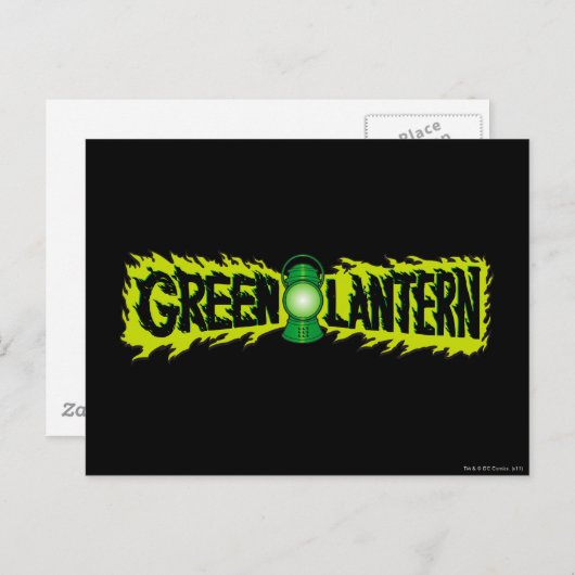 Grüne Signalleuchte (glühende Signalleuchte) 2 Postkarte (Vorne/Hinten)