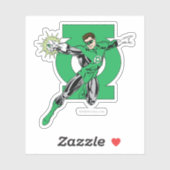 Grüne Signalleuchte mit Logo-Hintergrund Aufkleber (Blatt)