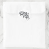 Grüne Signalleuchte - Verdrehte Unschuld BW Runder Aufkleber (Tasche)