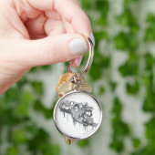 Grüne Signalleuchte - Verdrehte Unschuld BW Schlüsselanhänger (Hand)