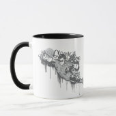 Grüne Signalleuchte - Verdrehte Unschuld BW Tasse (Links)