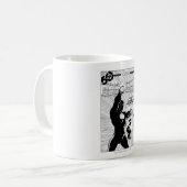 Grüne Signalleuchten - glühende Laterne, schwarz u Kaffeetasse (Vorderseite Links)