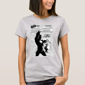 Grüne Signalleuchten - glühende Laterne, schwarz u T-Shirt