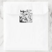 Grüne Signalleuchten und das Flash-Panel 2 Quadratischer Aufkleber (Tasche)