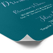 Grüne Signaturgetränke für mehrfarbige Wildblume Poster (Ecke)