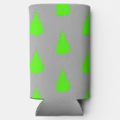 Grüne Silhouette auf grau Selters Dosenkühler (Rückseite)