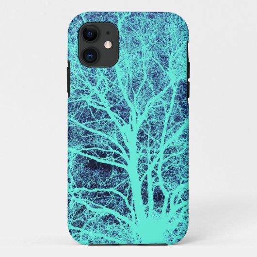 Grüne Silhouette Case-Mate iPhone Hülle (Rückseite)