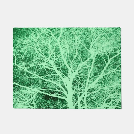Grüne Silhouette Fußmatte (Vorderseite)