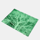 Grüne Silhouette Fußmatte (Schrägansicht)