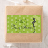 Grüne Silhouette Kinderdusche Wasserflaschen Etike (Insitu)