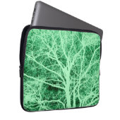 Grüne Silhouette Laptopschutzhülle (Vorne Rechts)