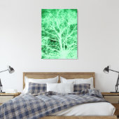 Grüne Silhouette Leinwanddruck (Insitu (Schlafzimmer))
