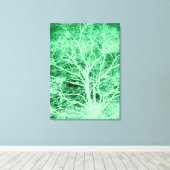 Grüne Silhouette Leinwanddruck (Insitu (Holzboden))