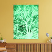 Grüne Silhouette Leinwanddruck (Insitu (Wohnzimmer))
