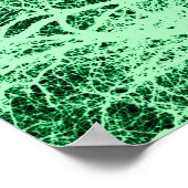 Grüne Silhouette Poster (Ecke)