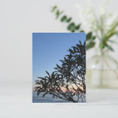 grüne Silhouette Postkarte (Stehend Vorderseite)