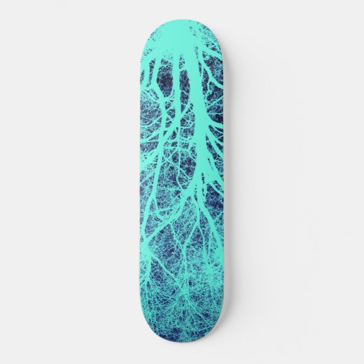 Grüne Silhouette Skateboard (Vorderseite)