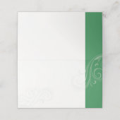 Grüne Sitzkarte, Caroline Wedding Collection Platzkarte (Außenseite Aufgefaltet)