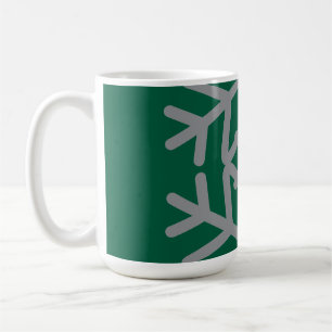 Grüne skandinavische Muster Kaffeetasse