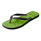 Grüne Skin Texture Flip Flops Badesandalen (Schrägansicht)
